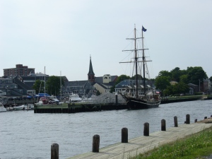 Old ship in Salem Harbor